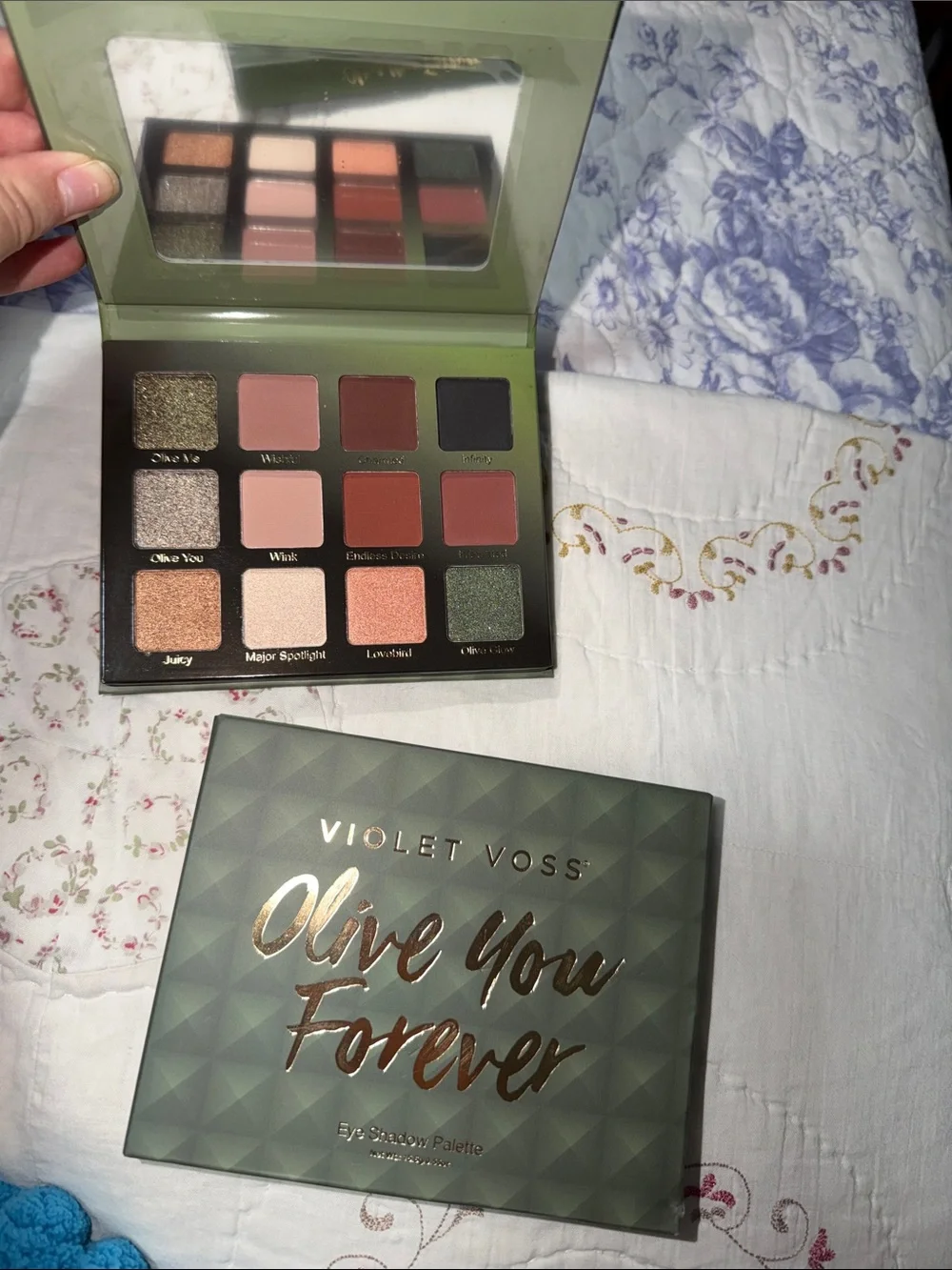 Violet Voss Olive You Forever Eyeshadow Palette — Green, Pink & Brown Tones